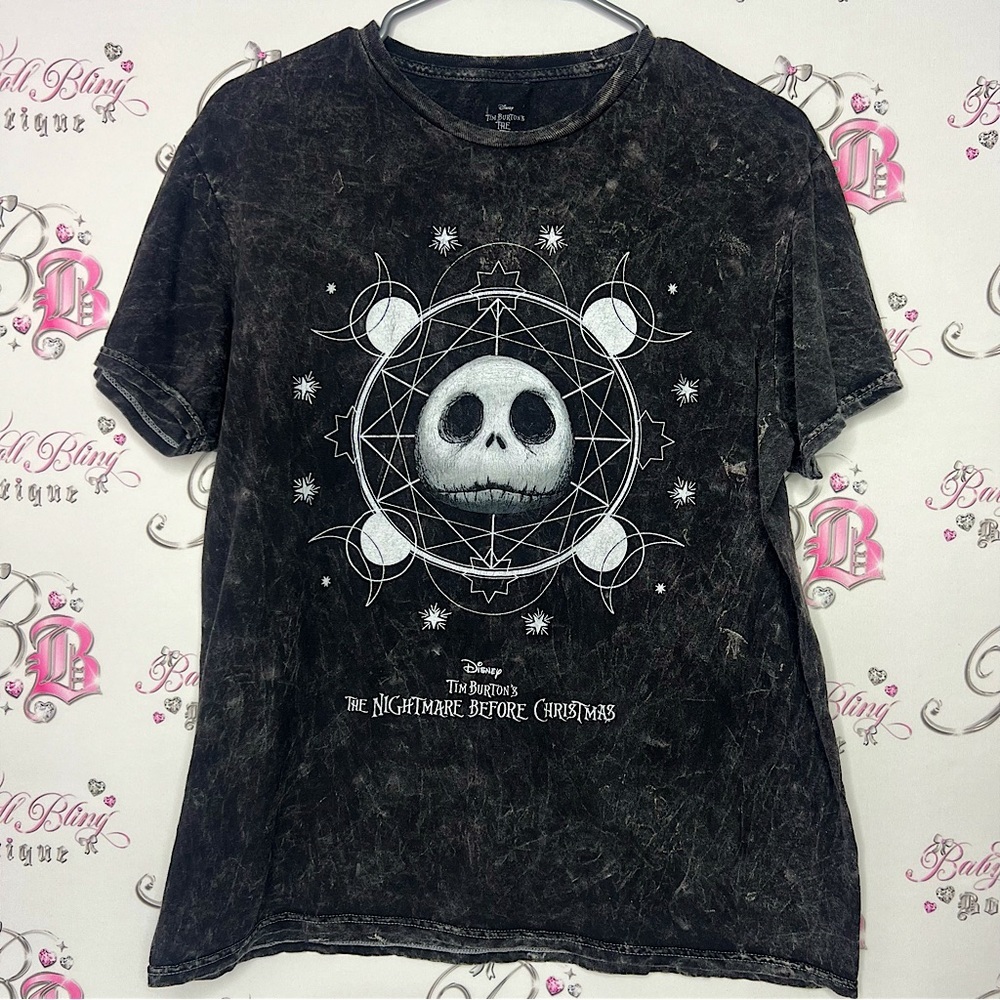 Disney Tim Burton’s nightmare before Christmas jack skeltoon distressed tshirt